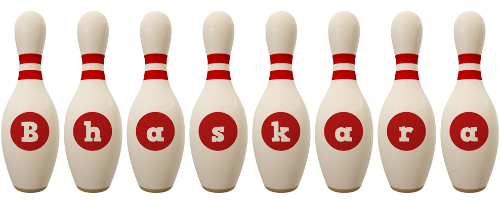 Bhaskara bowling-pin logo