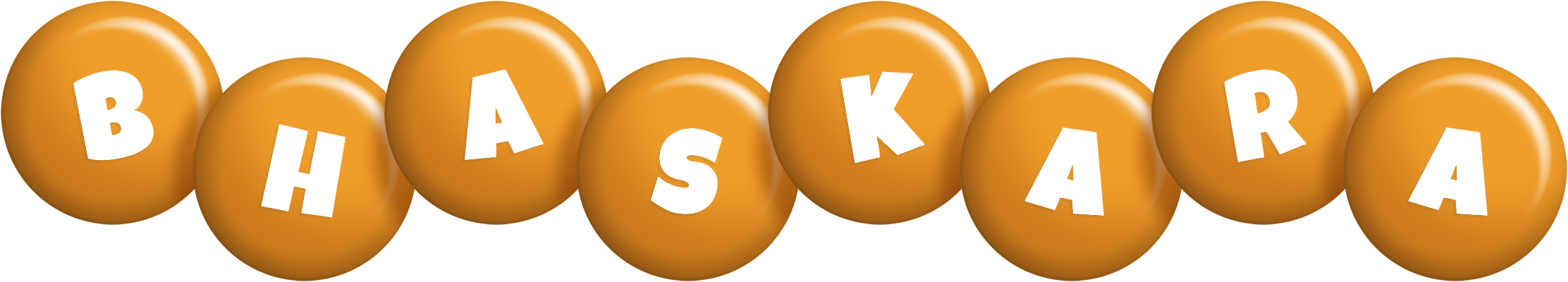 Bhaskara candy-orange logo