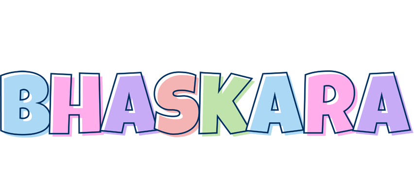 Bhaskara pastel logo