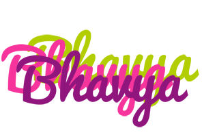 Bhavya flowers logo