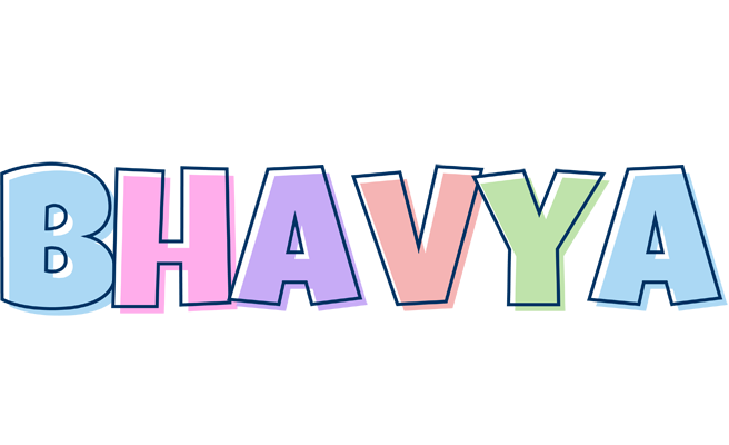 Bhavya pastel logo
