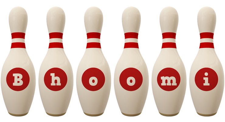 Bhoomi bowling-pin logo