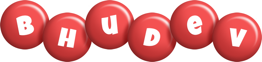 Bhudev candy-red logo