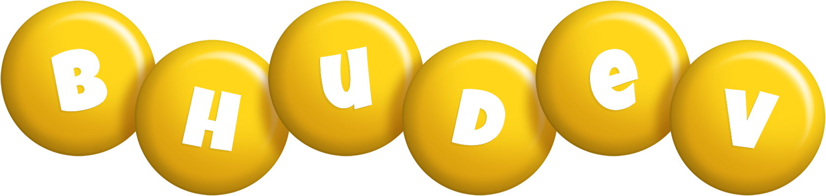 Bhudev candy-yellow logo