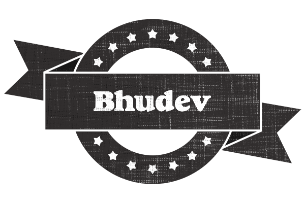 Bhudev grunge logo