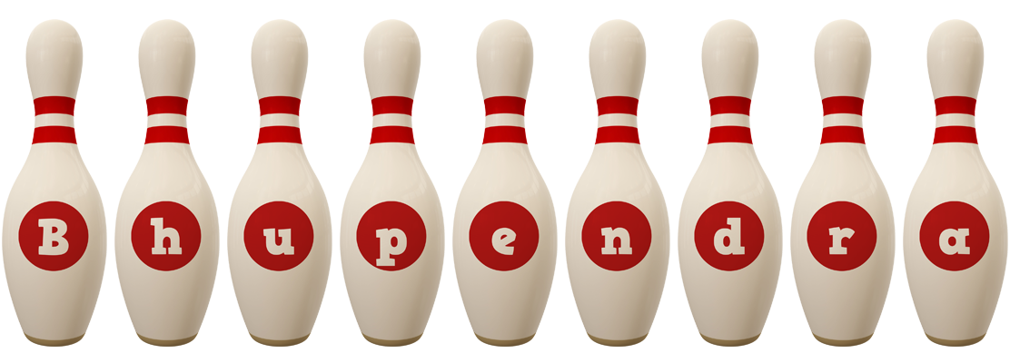 Bhupendra bowling-pin logo