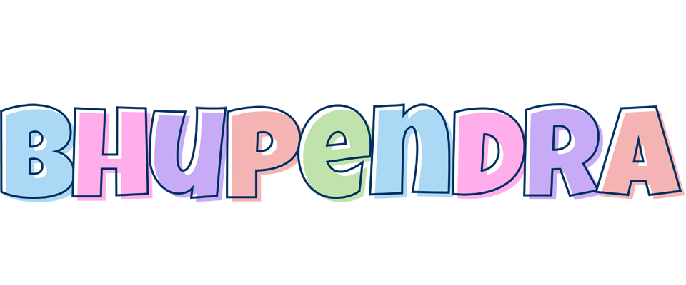Bhupendra pastel logo