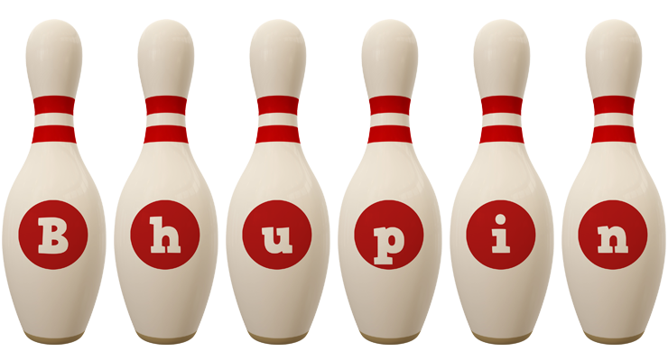 Bhupin bowling-pin logo