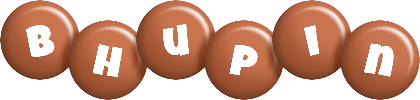 Bhupin candy-brown logo