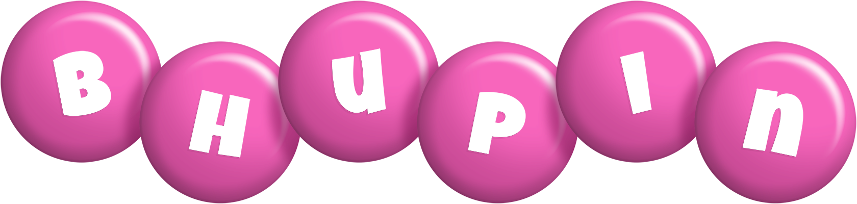 Bhupin candy-pink logo