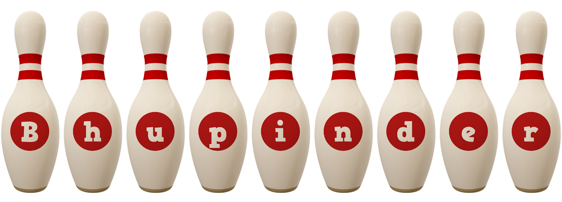 Bhupinder bowling-pin logo