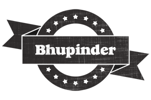 Bhupinder grunge logo