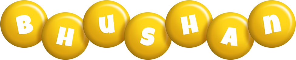 Bhushan candy-yellow logo