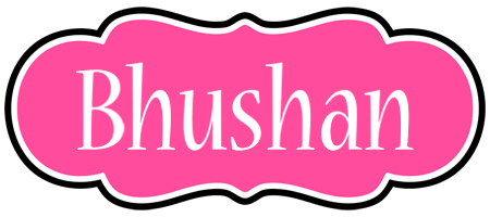 Bhushan invitation logo