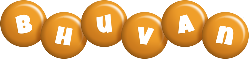 Bhuvan candy-orange logo