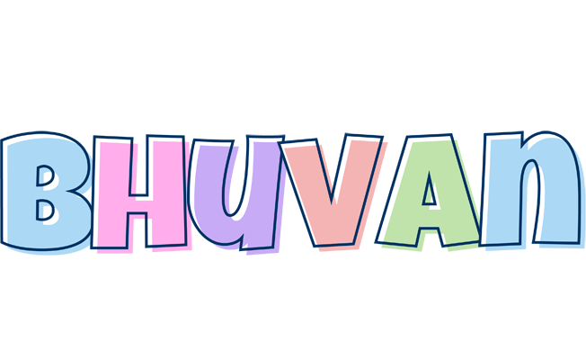Bhuvan pastel logo
