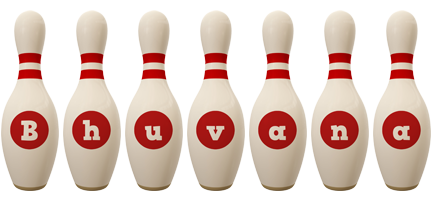 Bhuvana bowling-pin logo