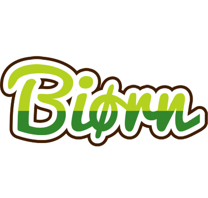 Biørn golfing logo