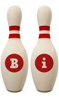 Bi bowling-pin logo