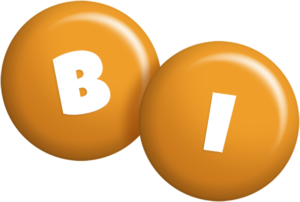 Bi candy-orange logo