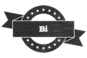 Bi grunge logo