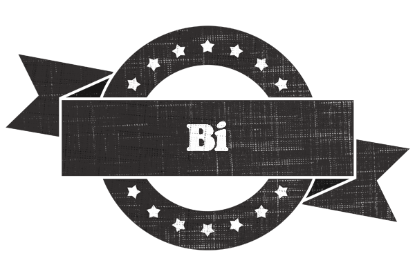 Bi grunge logo