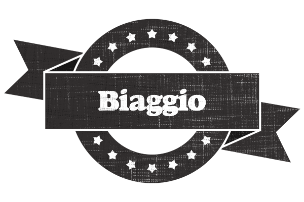 Biaggio grunge logo