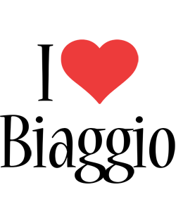 Biaggio i-love logo