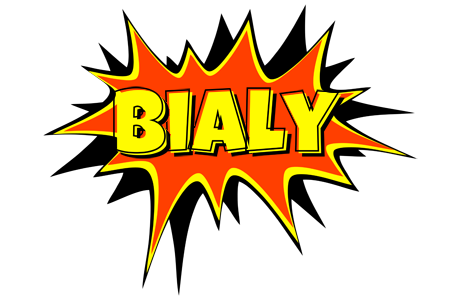 Bialy bazinga logo