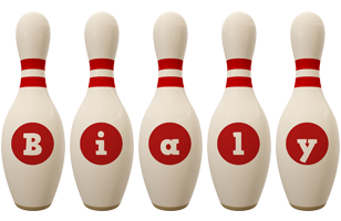 Bialy bowling-pin logo