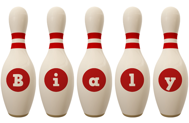 Bialy bowling-pin logo