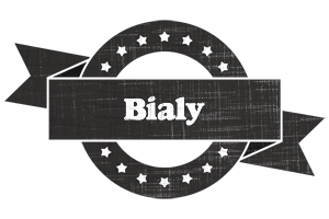 Bialy grunge logo