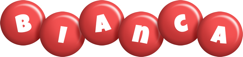Bianca candy-red logo