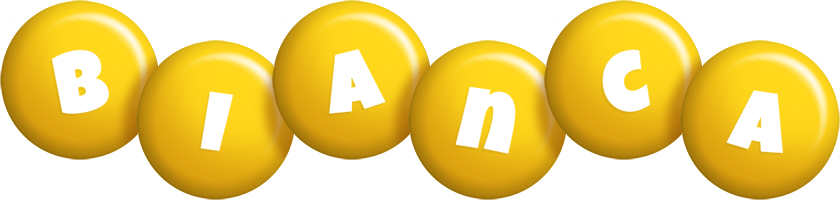 Bianca candy-yellow logo