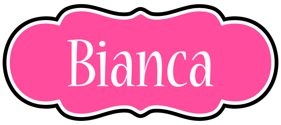 Bianca invitation logo