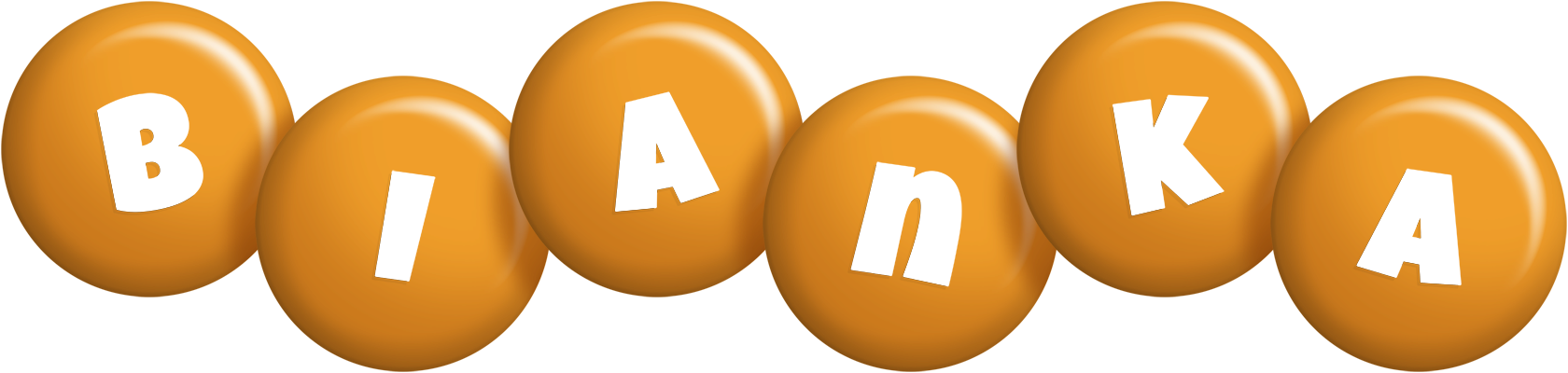 Bianka candy-orange logo