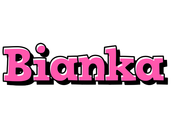 Bianka girlish logo