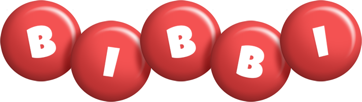 Bibbi candy-red logo