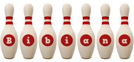 Bibiana bowling-pin logo