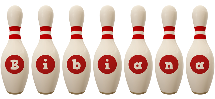 Bibiana bowling-pin logo