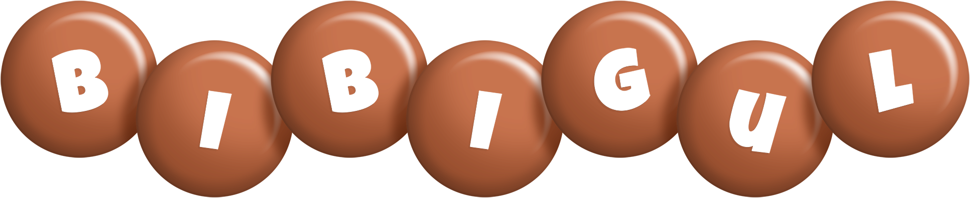Bibigul candy-brown logo