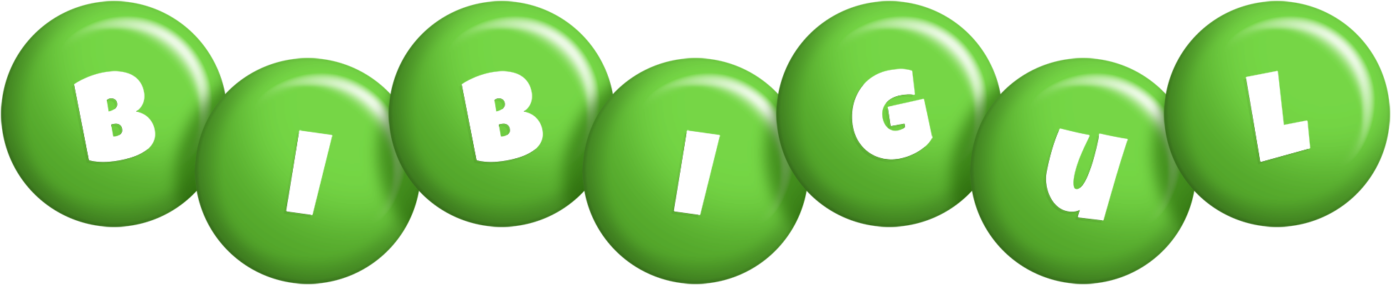 Bibigul candy-green logo