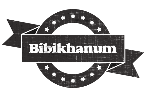 Bibikhanum grunge logo