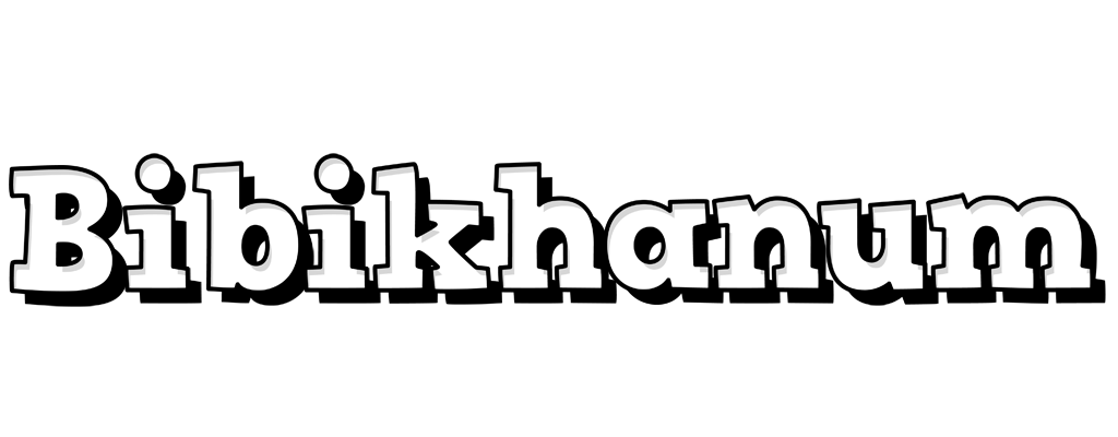 Bibikhanum snowing logo