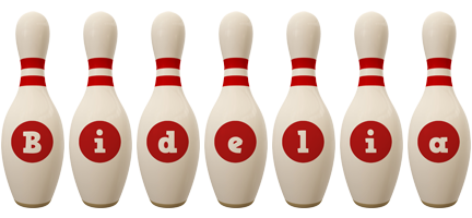 Bidelia bowling-pin logo