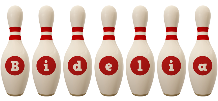 Bidelia bowling-pin logo