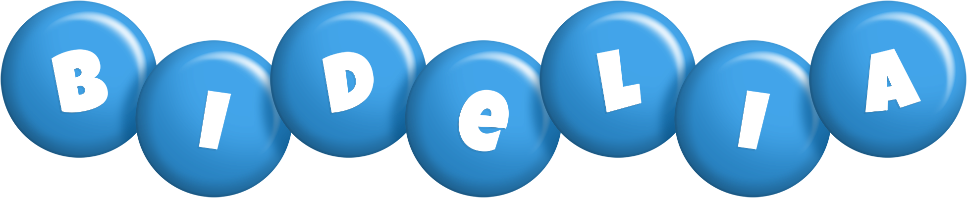 Bidelia candy-blue logo