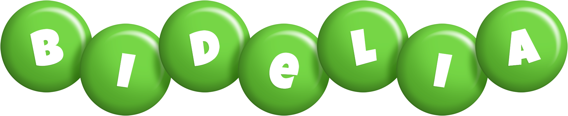 Bidelia candy-green logo