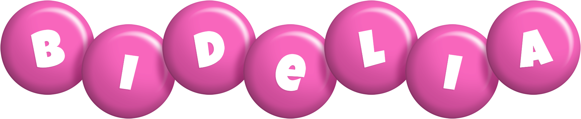 Bidelia candy-pink logo