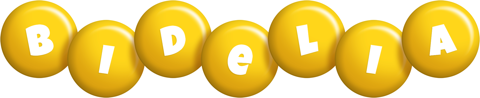Bidelia candy-yellow logo
